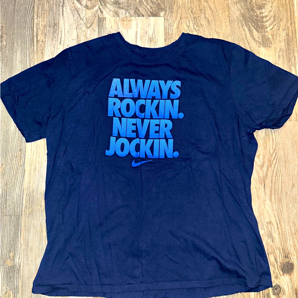 XXL Blue Nike Short Sleeve Althletic T-Shirt; No Tags, but Never Worn